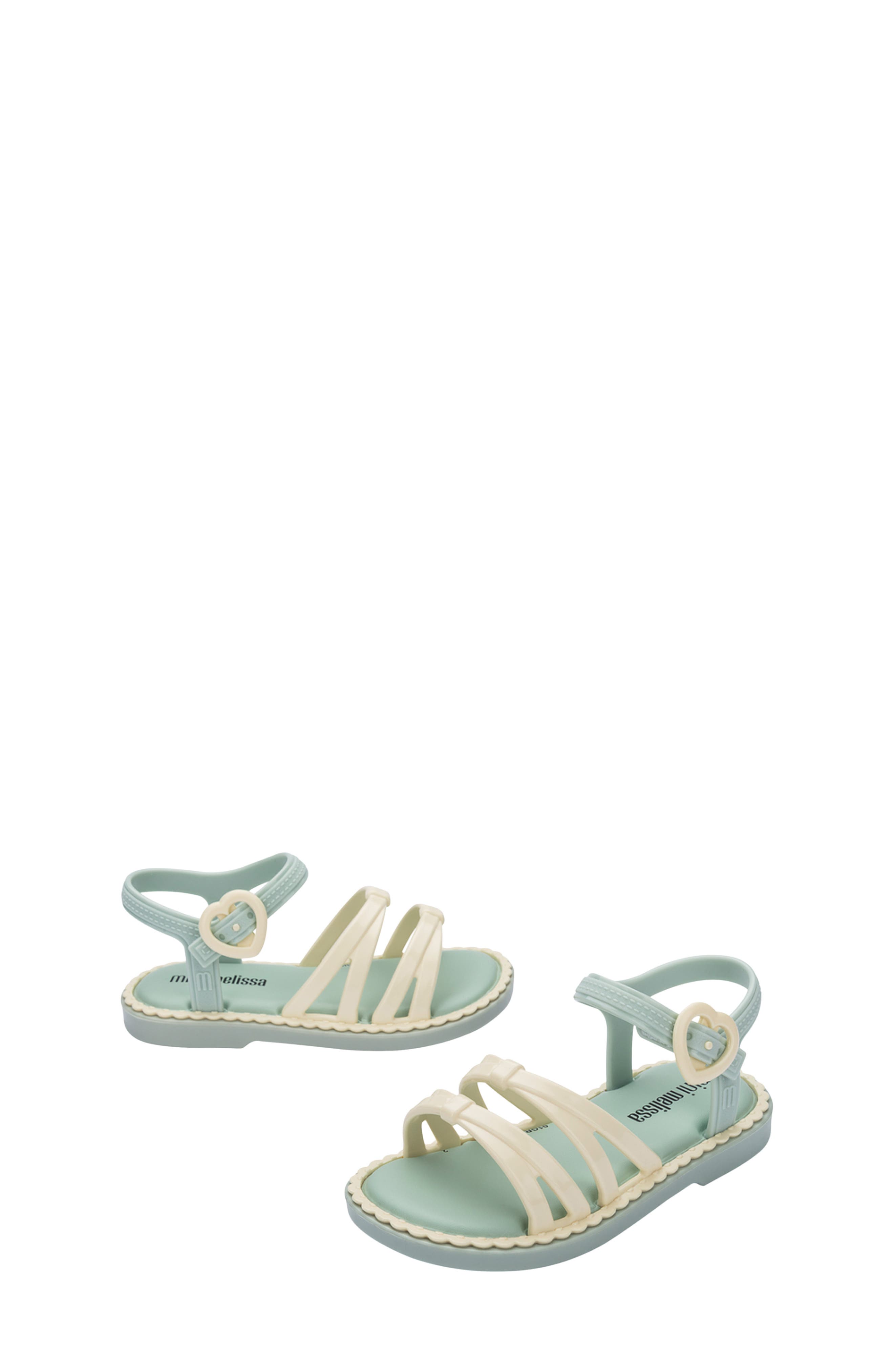 Kids' Aurora Sandal, Alternate, color, GREEN/ BEIGE