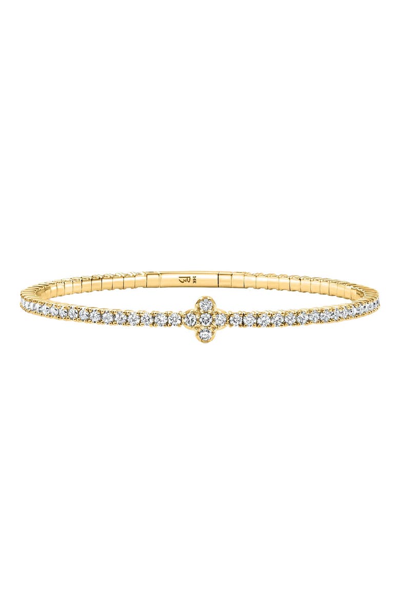 Bliss Diamond 3.70Ct Diamond Flexible Tennis Bangle Bracelet 14k Gold Lab Grown, Alternate, color, 
