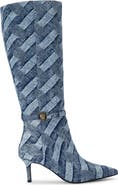 Kurt Geiger London Kensington Denim Flexi Pointed Toe Boot