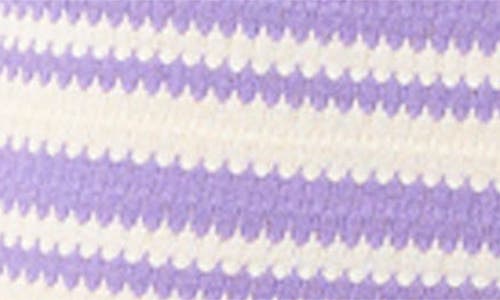 Rip Curl Bobbi Stripe Flare Leg Pants In White/purple