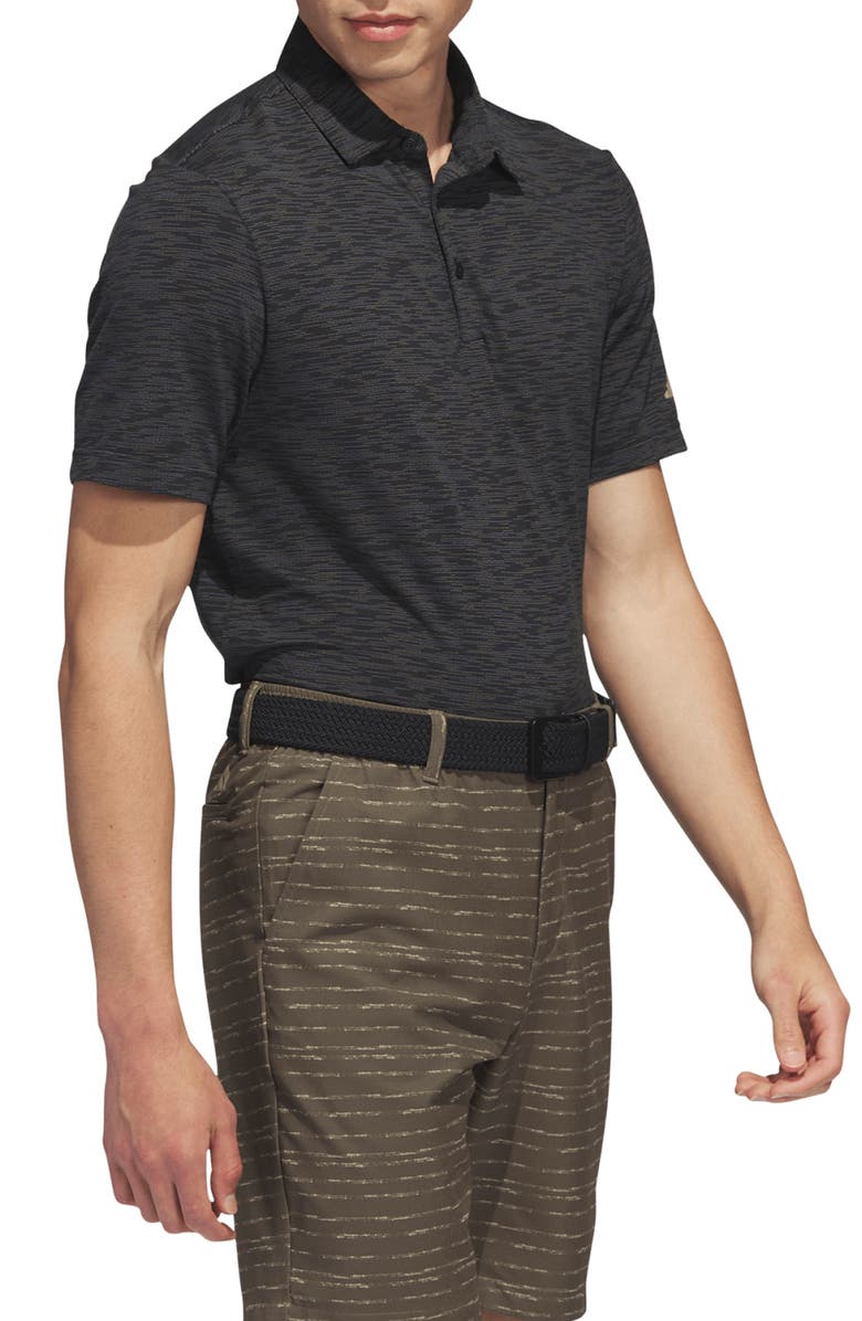 adidas Golf Space Dye Piqué Performance Golf Polo, Alternate, color, 