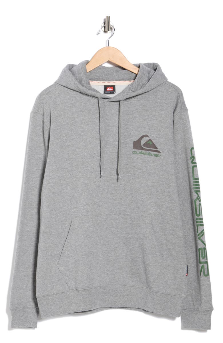 Quiksilver Omni Logo Graphic Hoodie, Alternate, color, Athletic Gray