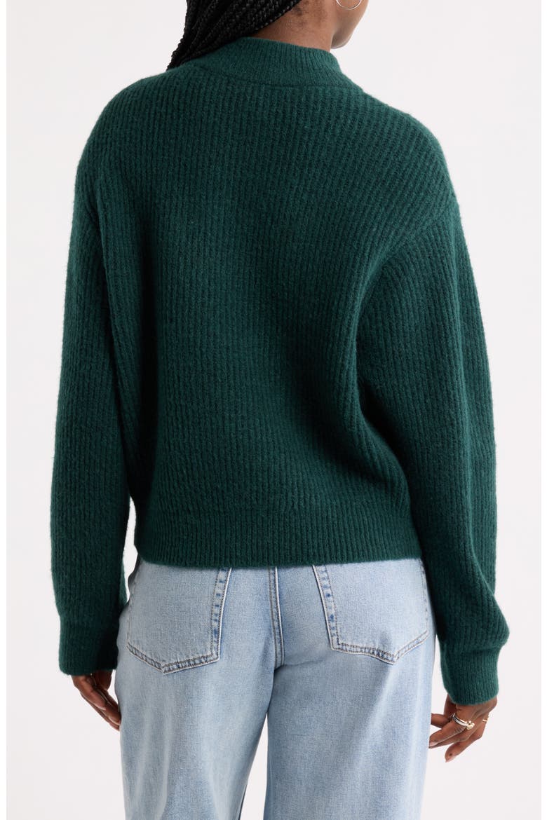 Everyday Easy Mock Neck Sweater, Alternate, color, GREEN PONDEROSA