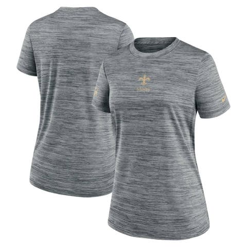 Women's Nike Gray New Orleans Saints Sideline Velocity Dri-FIT T-Shirt
