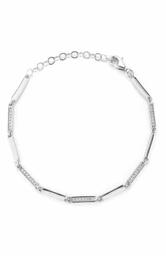Cubic Zirconia Bar Anklet
