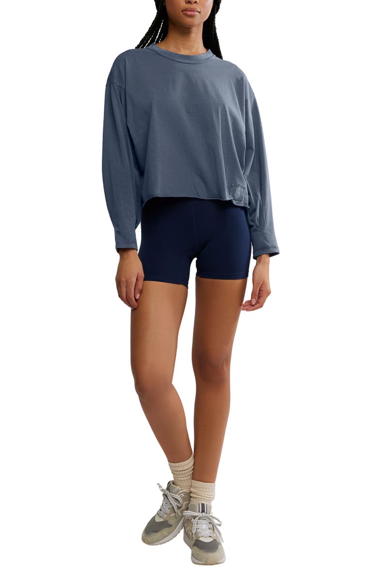 Free People FP Movement Inspire Pullover, Alternate, color, Midnight Navy