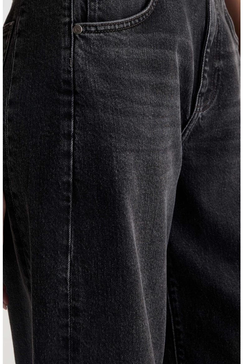 Hattie Raw Hem High Waist Crop Barrel Jeans, Alternate, color, SHIBUYA