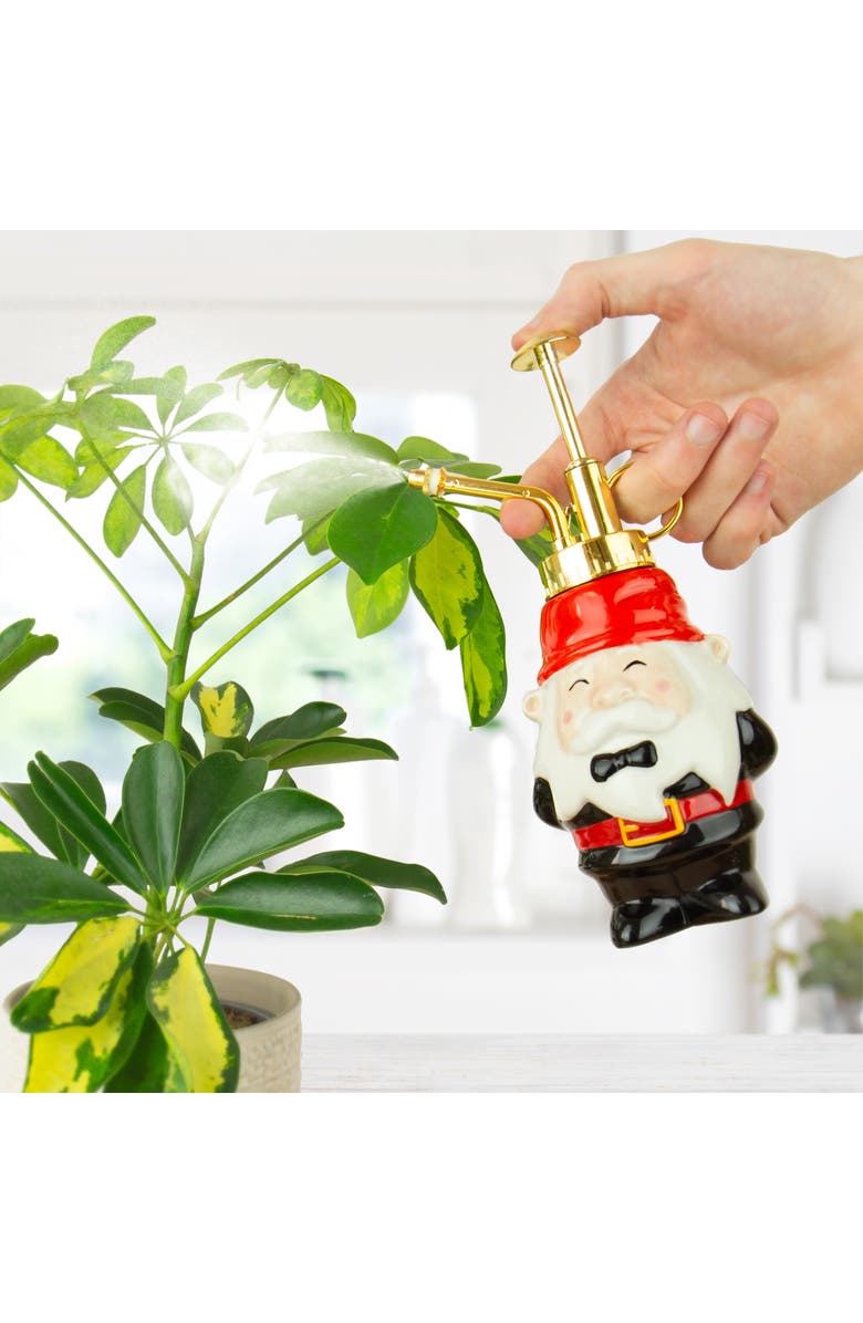 GIFT REPUBLIC Gnome Plant Mister, Alternate, color, White/ Black Multi