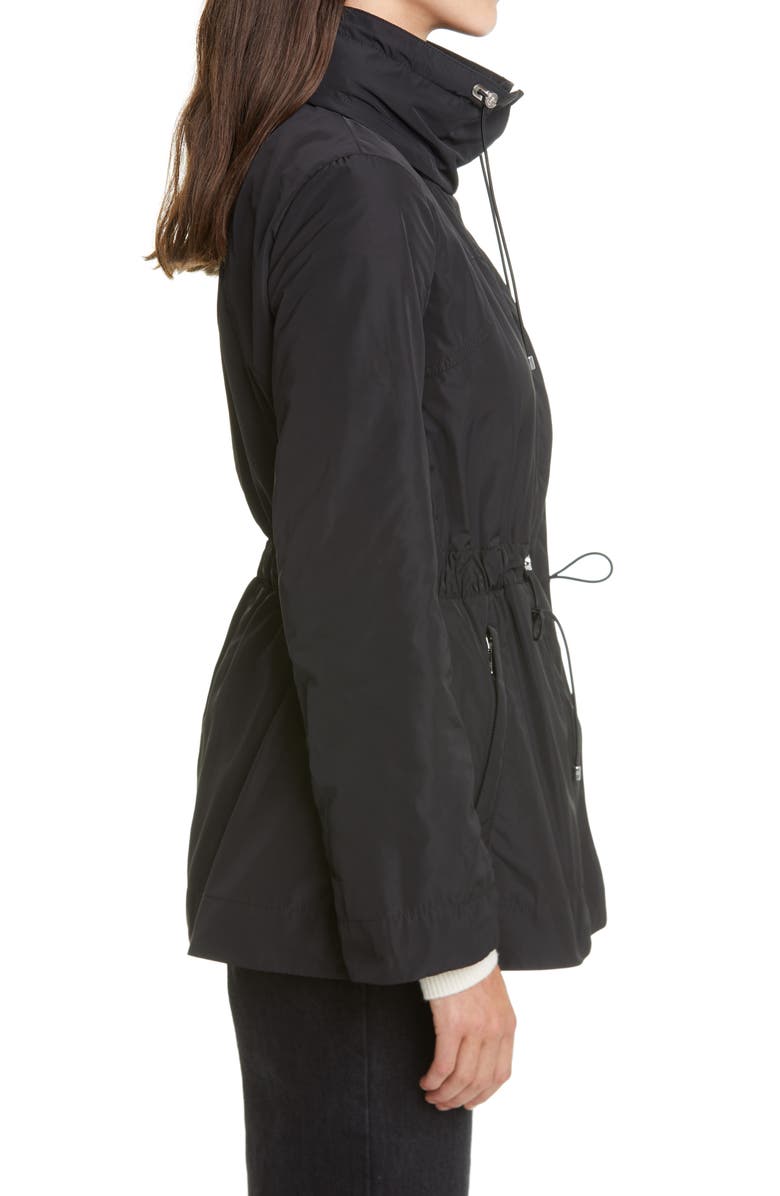 Moncler Ocre Drawstring Waist Short Jacket, Alternate, color,