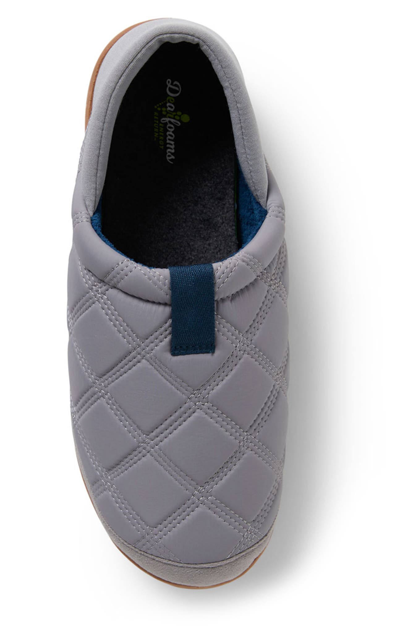 DEARFOAMS River Collapsible Back Slipper, Alternate, color, Medium Grey