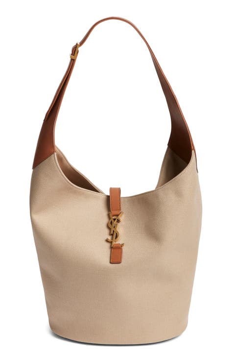 Le 5 À 7 Canvas & Leather Hobo Bag