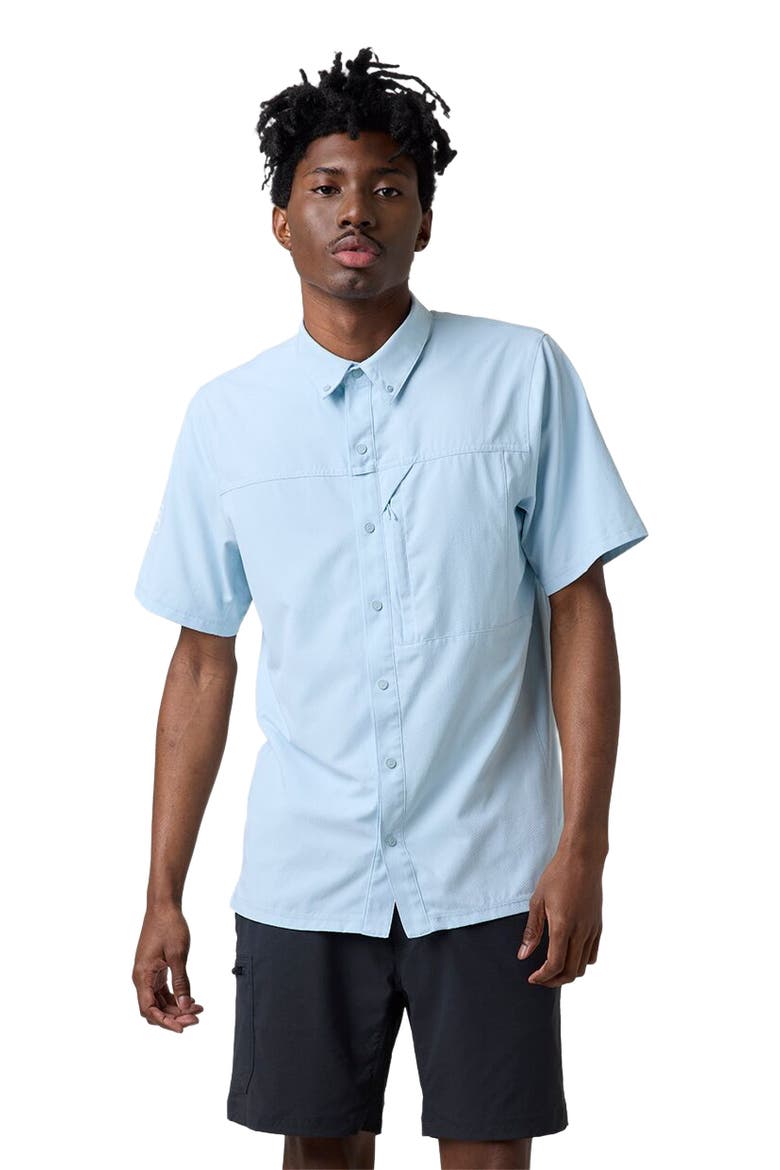 Tahoe Woven Short-Sleeve Snap-Up Shirt - Men's, Main, color, Skyride
