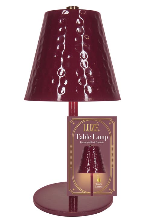 Mini Hammered Metal Touch Table Lamp