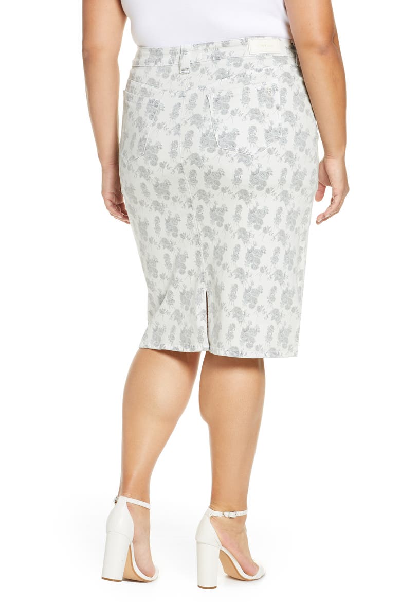 Floral Roses Jean Skirt, Alternate, color, FLORAL ROSES