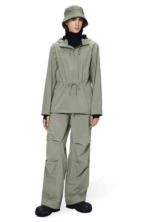 Rains Suva Hardshell Waterproof Hooded Rain Jacket In Green