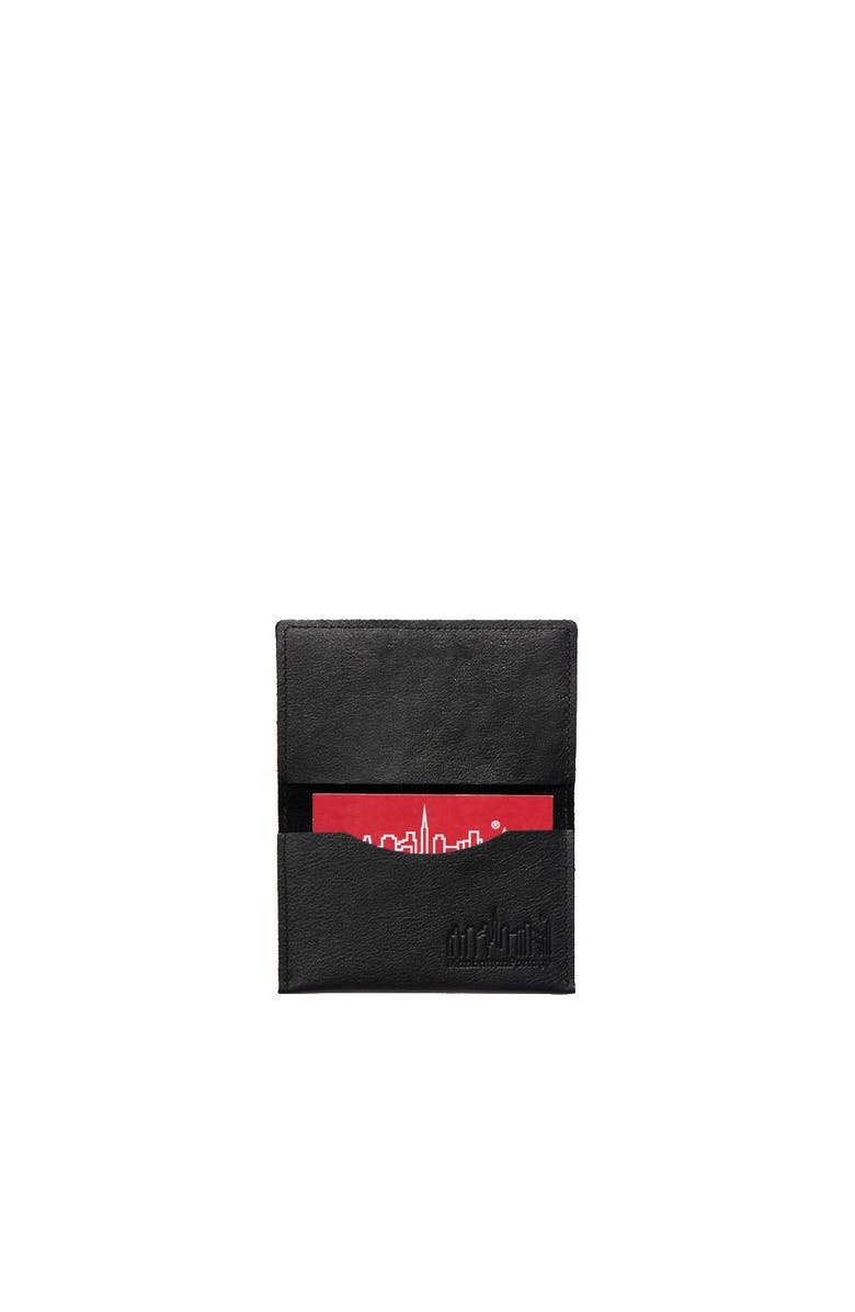 Token Leather Card Case, Alternate, color, Black