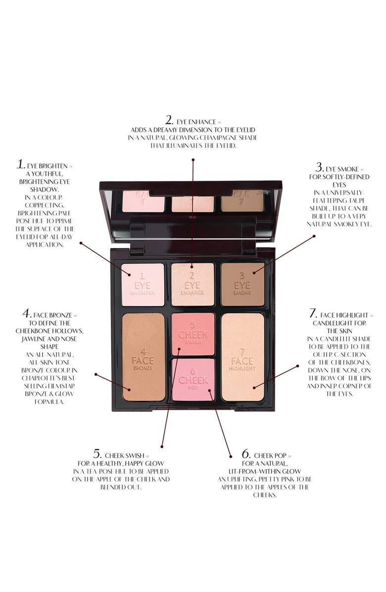 Charlotte Tilbury Instant Look in a Palette - Nude Palette, Alternate, color,