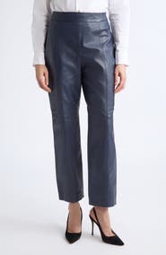 ST. JOHN Leather Trousers