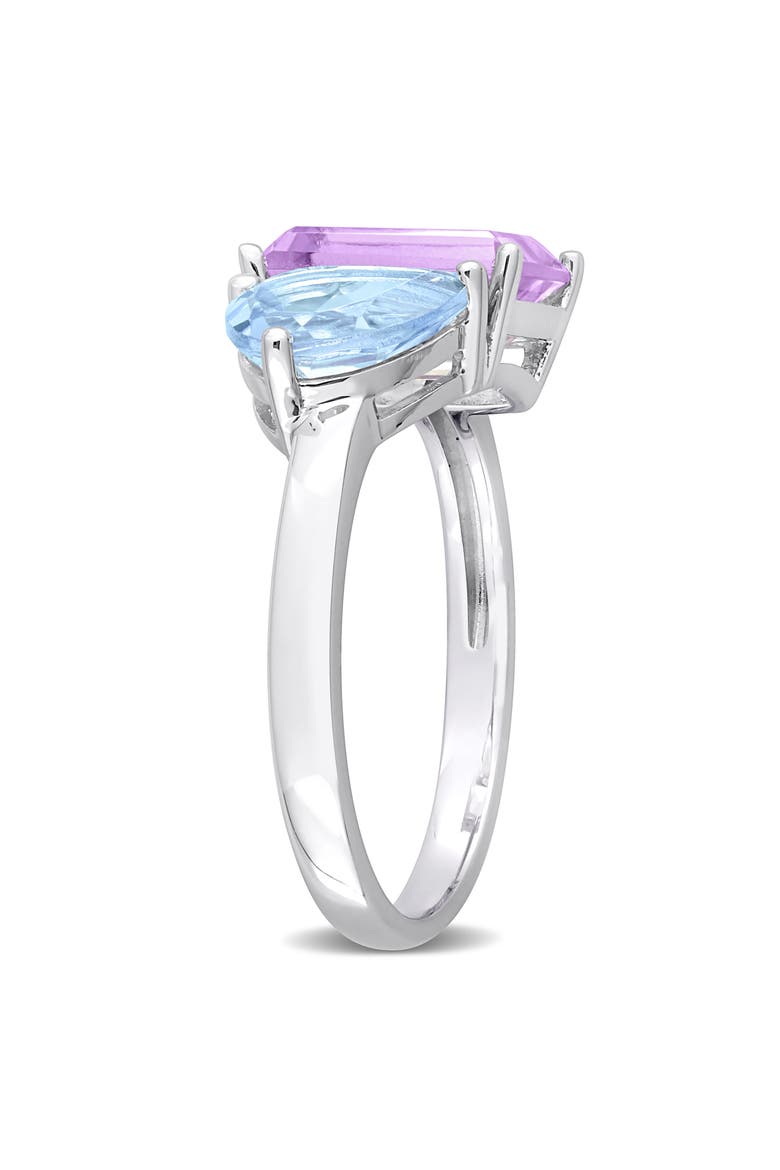 Sterling Silver Sky Blue Topaz & Amethyst Ring, Alternate, color, MULTICOLOR