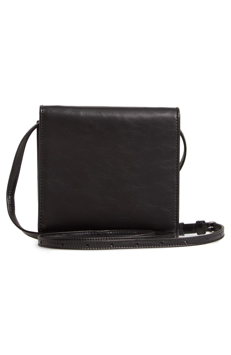 Balenciaga Leather Wallet on a Strap, Alternate, color,