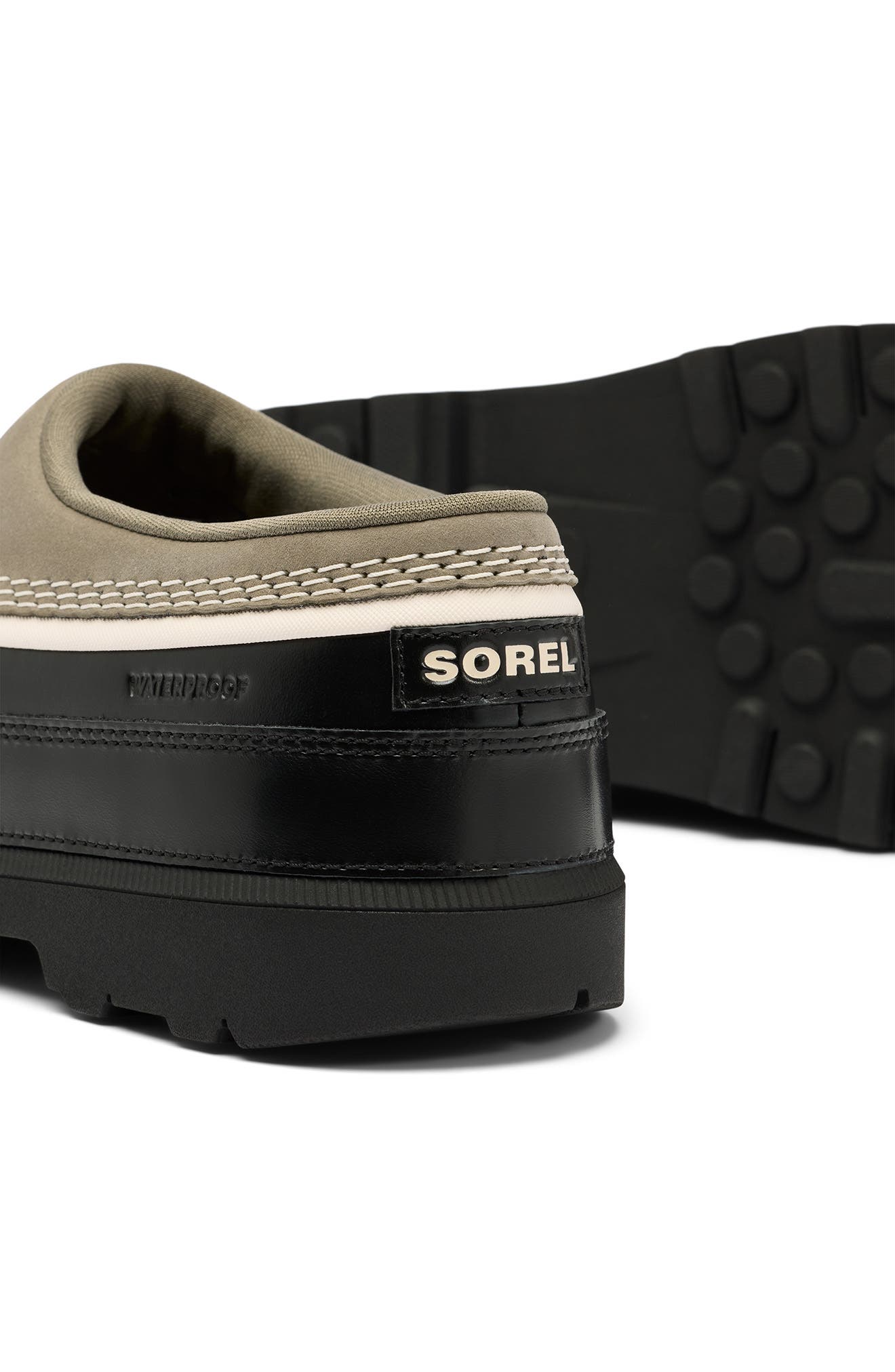 Ambler™ Waterproof Clog, Alternate, color, STONE GREEN/ BLACK