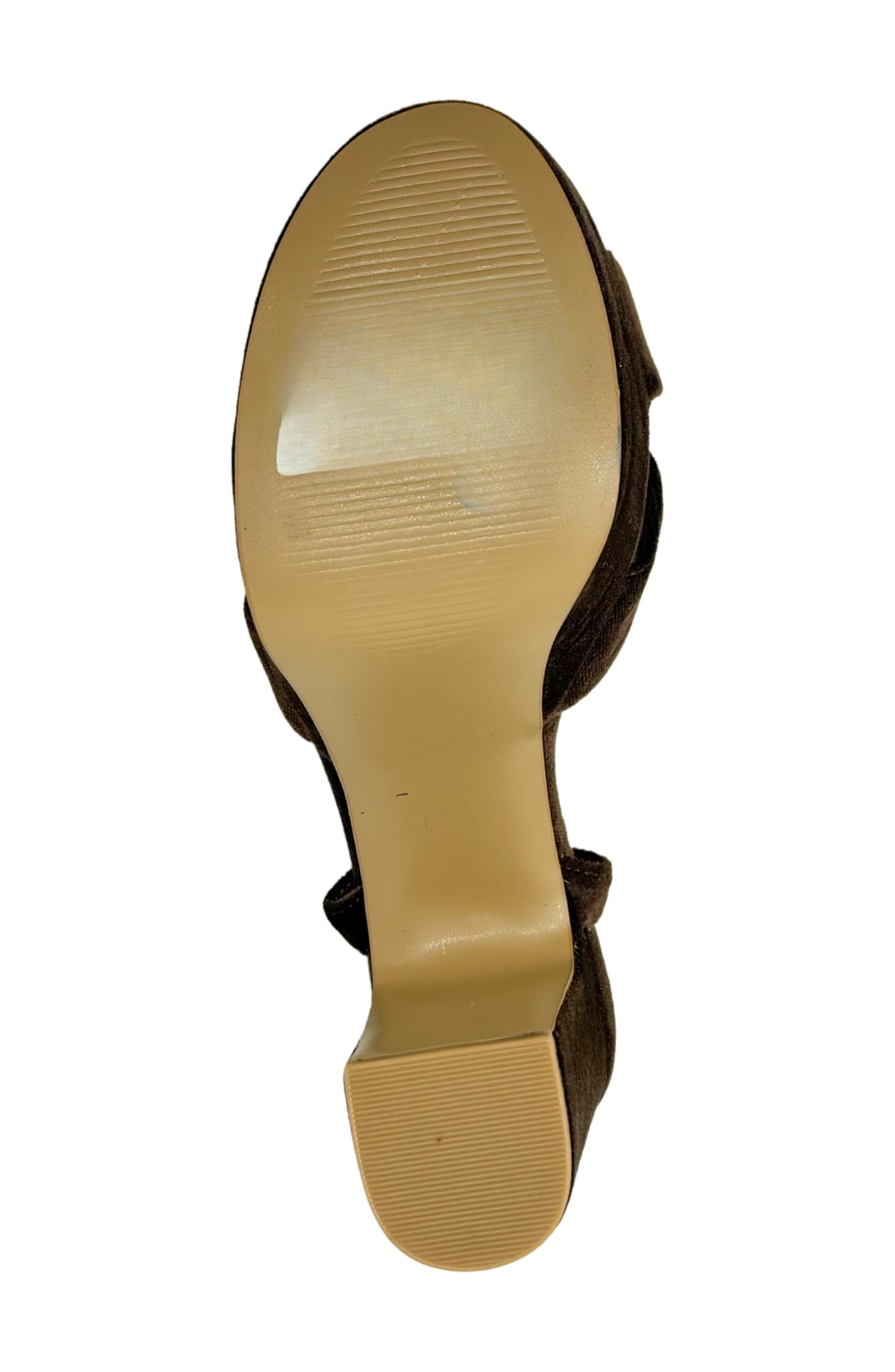 Gwen Platform Sandal, Alternate, color, BROWN VELVET