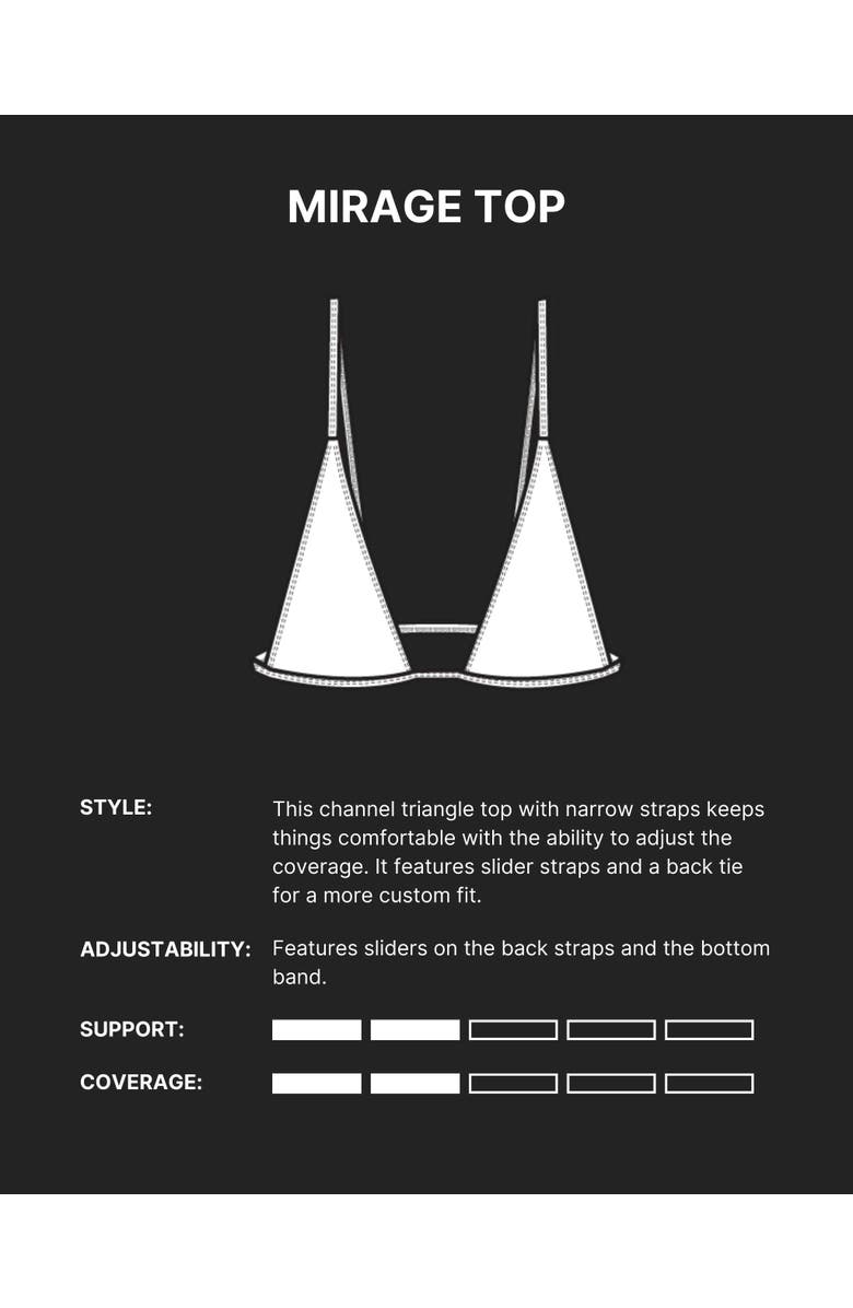 Minimale Animale Mirage Bikini Top, Alternate, color, Black