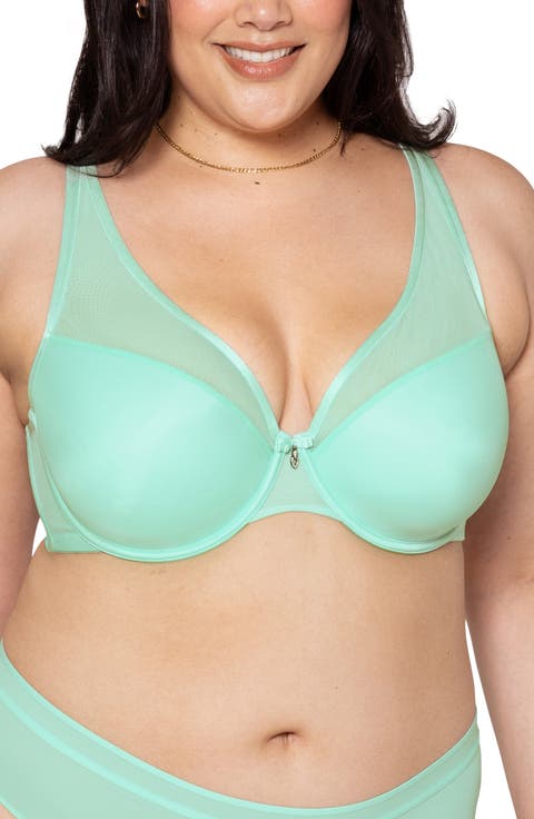 Underwire Plunge Bra (Plus Size)