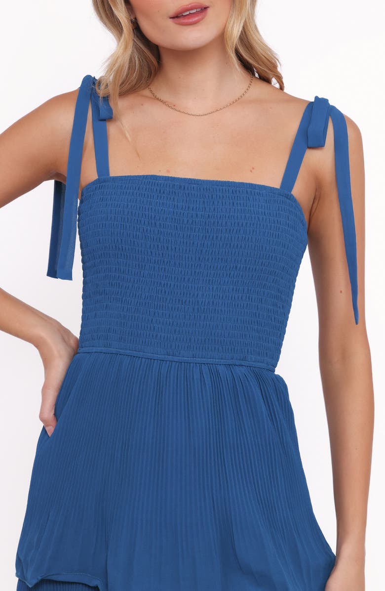 Petal & Pup Alira Smocked Tiered Sundress, Alternate, color, Navy