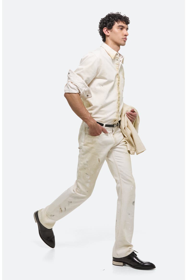 Painted Organic Cotton Five-Pocket Pants, Alternate, color, ECRU PAINTER - 21V