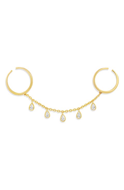 Marquise Two-Finger Adjustable Ring