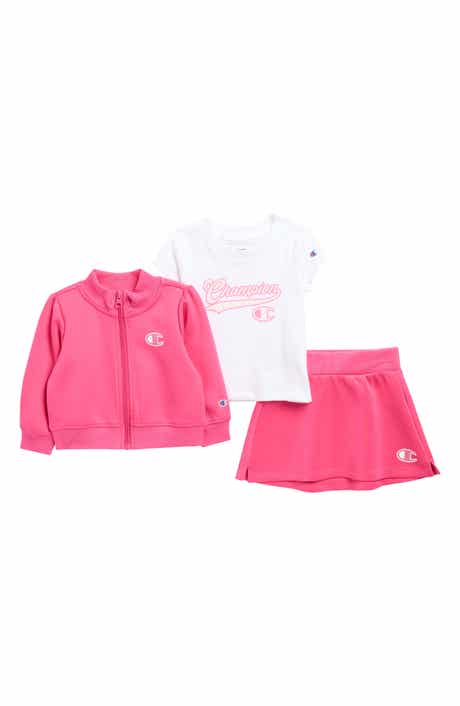 Champion Logo T-Shirt, Skirt & Jacket Set
