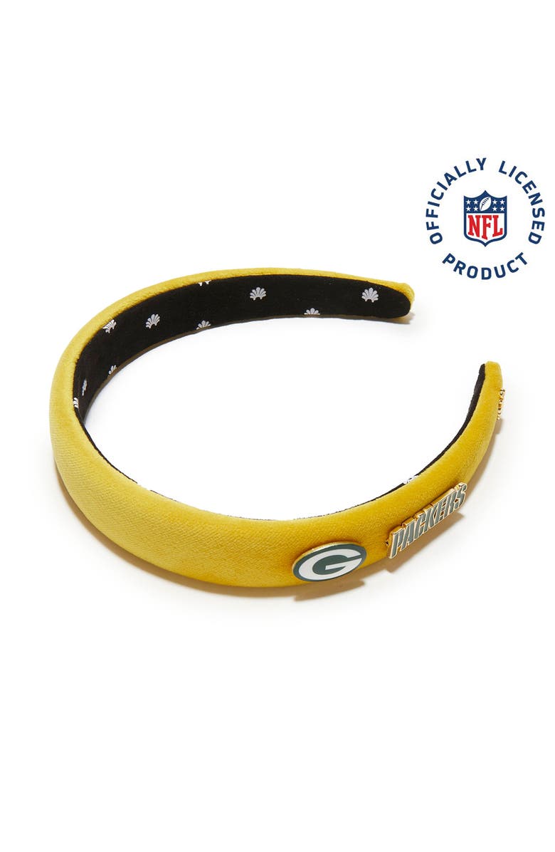 Lele Sadoughi Greenbay Packers Charlotte Headband, Main, color, Packers Gold 700