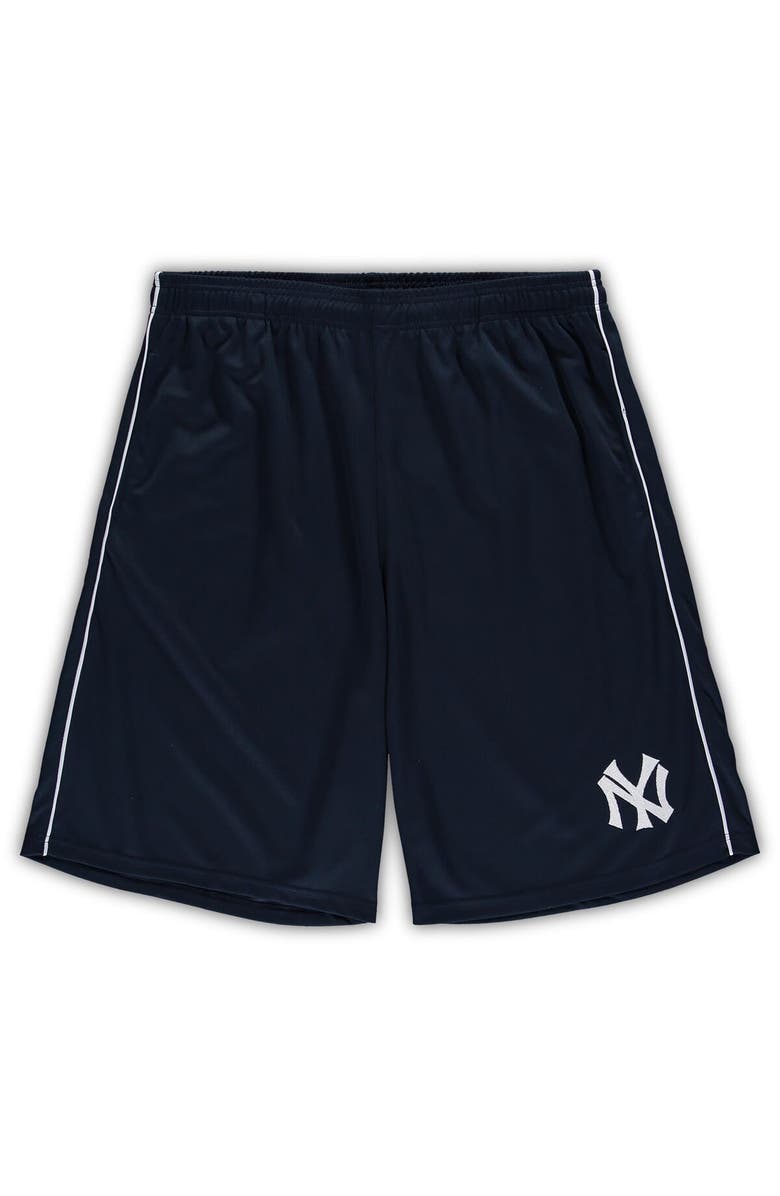 PROFILE Men's Profile Navy New York Yankees Big & Tall Mesh Shorts, Main, color, 