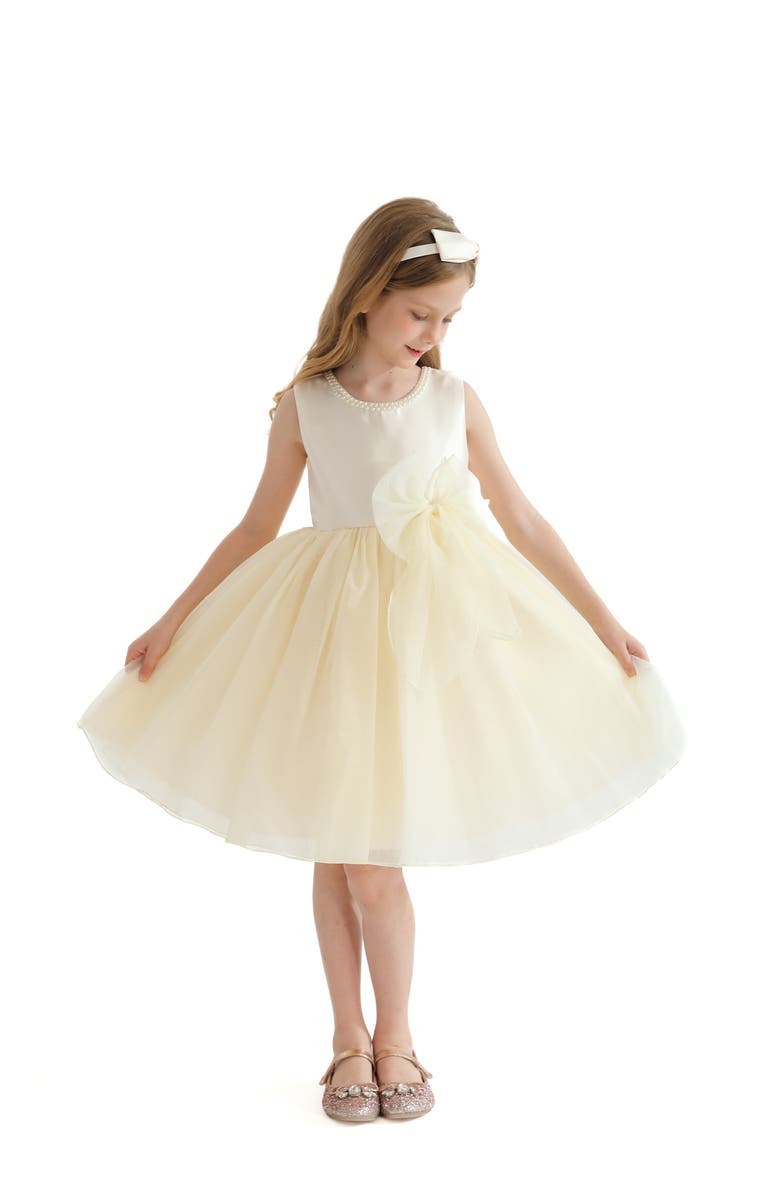 Tulleen Felice Dress, Alternate, color, Champagne