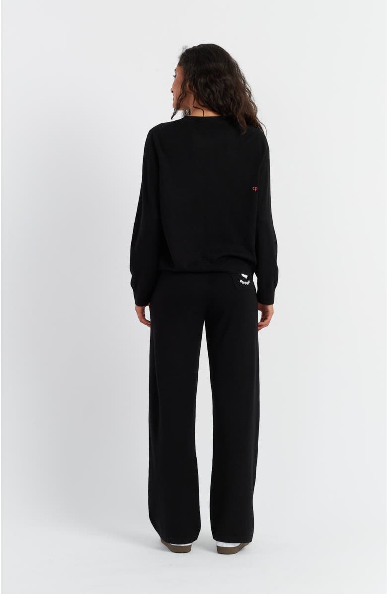 Chinti & Parker Snoopy Badge Wool Cashmere Sweater, Alternate, color, 