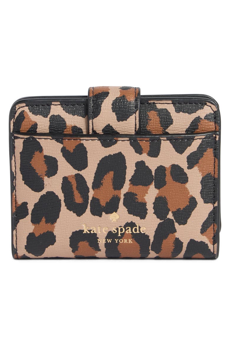 phoebe spotted leopard wallet, Alternate, color, BROWN MULTI
