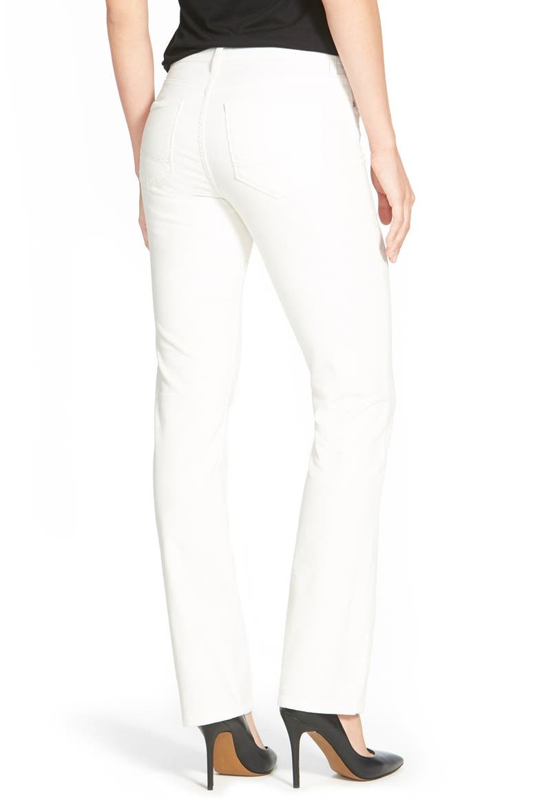 'Marilyn' Stretch Straight Leg Corduroy Pants, Alternate, color, WINTER WHITE