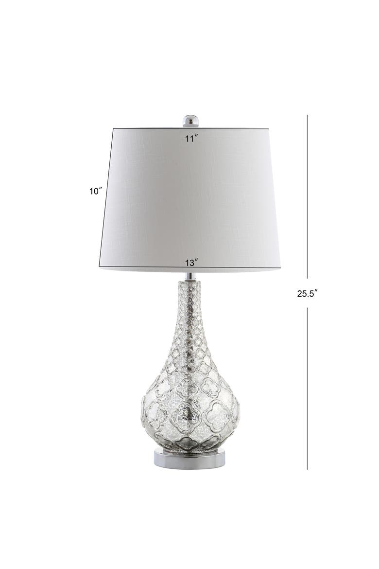 Darren 25.5" Glass LED Table Lamp, Mercury Silver, Alternate, color, Mercury Silver