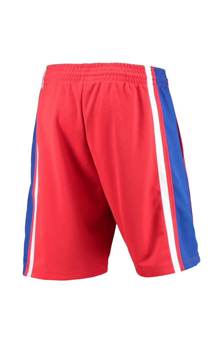 Mitchell & Ness Men's Mitchell & Ness Red Philadelphia 76ers Hardwood Classics 75th Anniversary Swingman Shorts, Alternate, color, Red