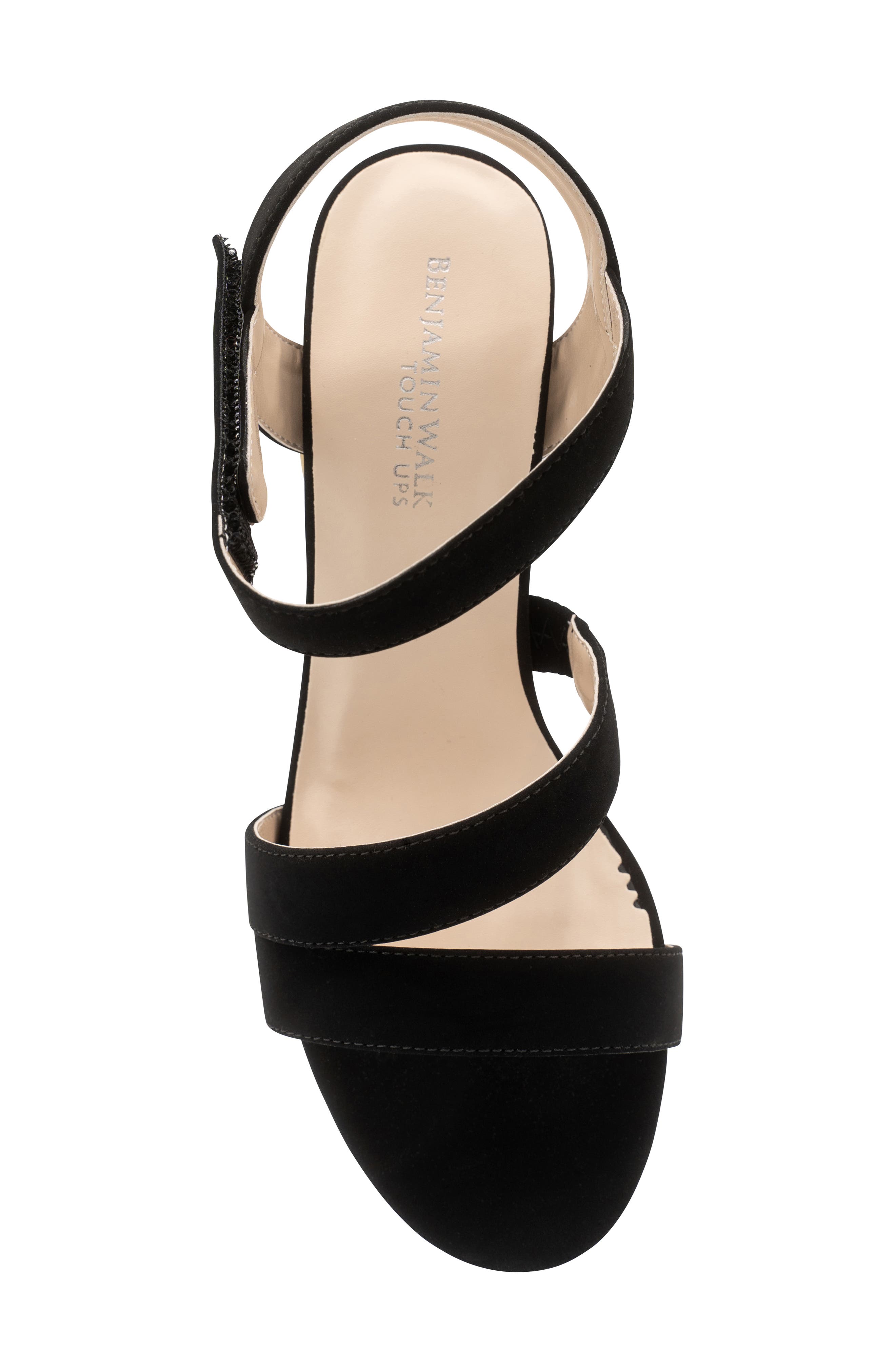Touch Ups Lucille Ankle Strap Sandal, Alternate, color, Black