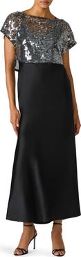 Steve Madden Myla Sequin Crop Top & Maxi Slipdress Set