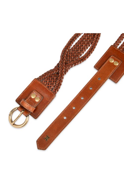 Sam Edelman Twist Braided Leather Belt In Brown