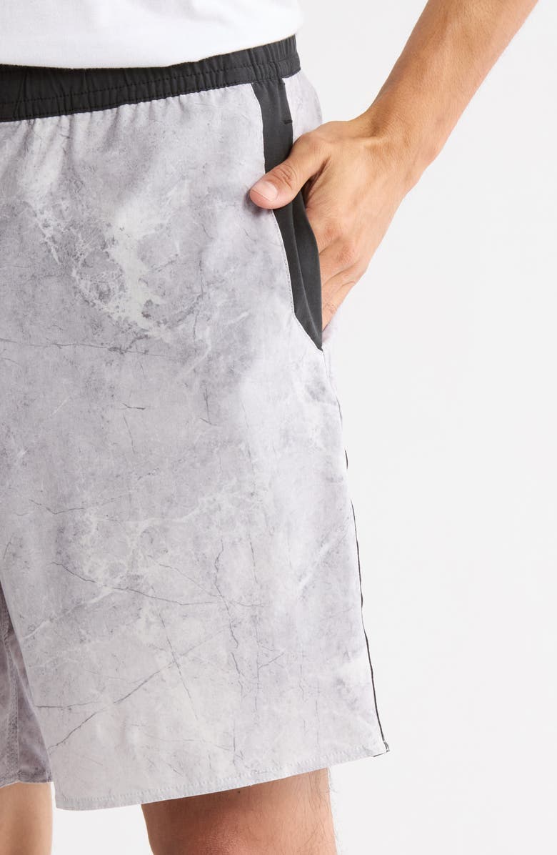 SANTO STUDIO Jetty Swim Trunks, Alternate, color, Carrara Grey