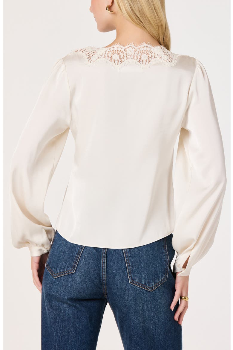 Benote Lace Top, Alternate, color, CREAM