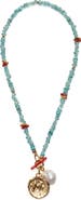Lizzie Fortunato Cala Freshwater Pearl Charm Beaded Necklace