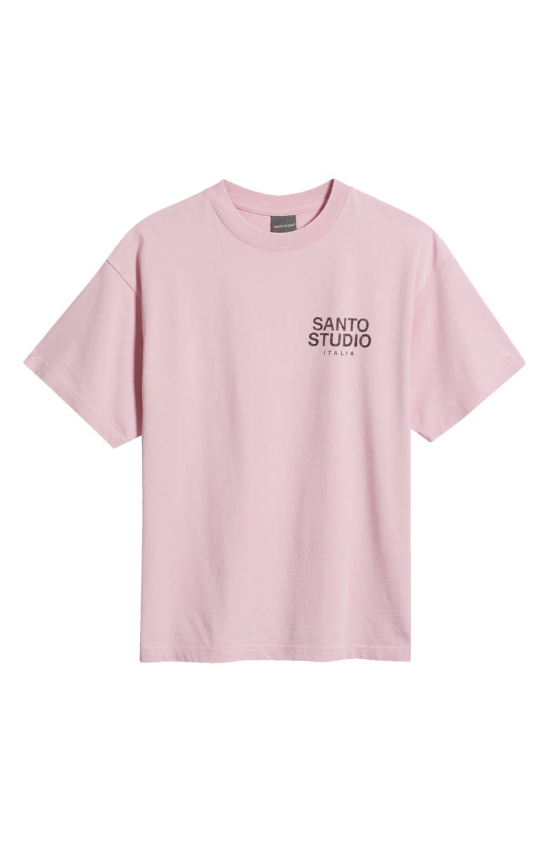 SANTO STUDIO Dove Quotes Cotton Graphic T-Shirt, Alternate, color, Salmon