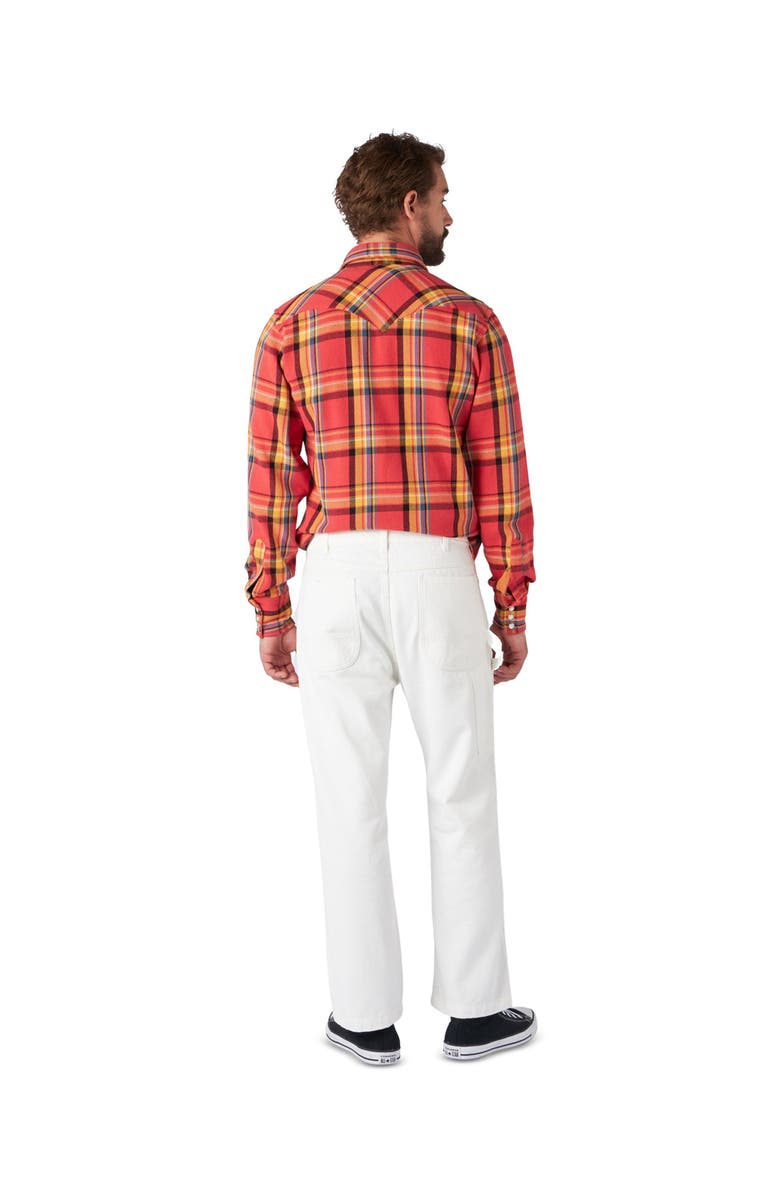 Fortela Allen Cotton Twill Workwear Trousers, Alternate, color, White