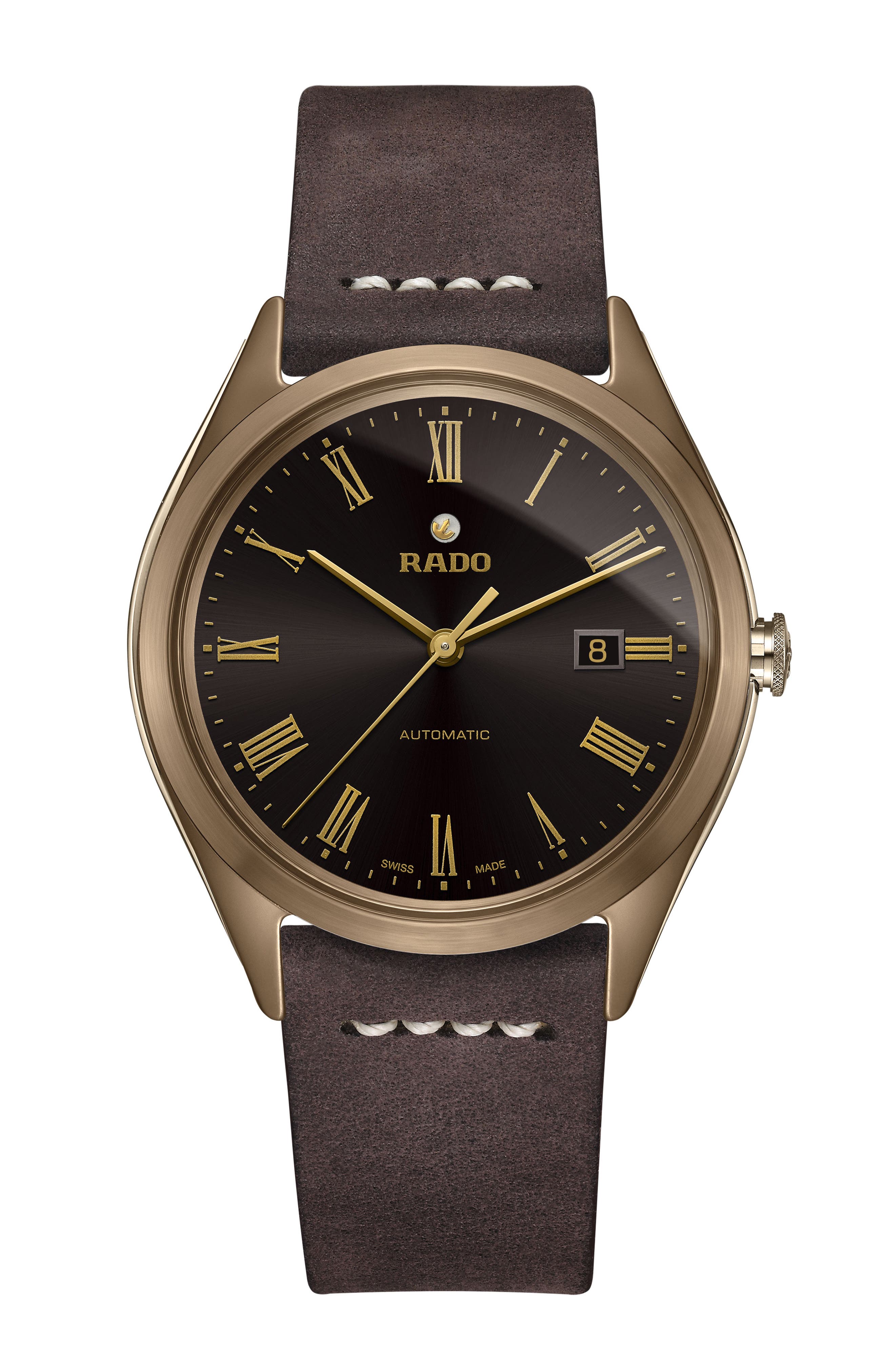 RADO HyperChrome Ultra Light Ceramic & Titanium Automatic Leather Strap ...