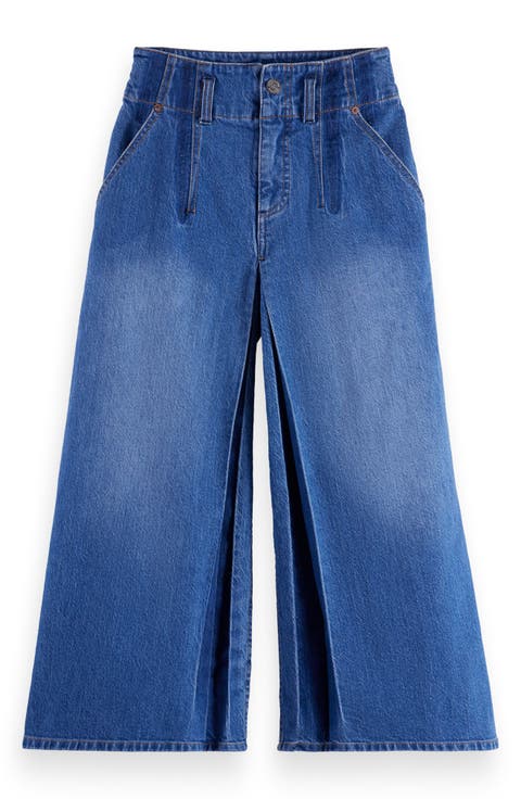 Kids' The Wave Custom Fit Wide Leg Jeans (Big Kid)